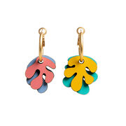 Modular Nuanua seaweed hoop earrings